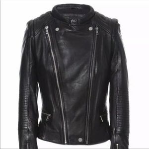 Zara genuine leather jacket